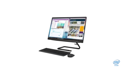 PC AiO Lenovo ideacentre F0E7005XLD, Pantalla de 23.8", Cel. J4025, Mem. de 4GB, HDD. 1TB, Windows 10 Home
