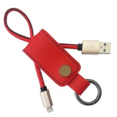 161214R Cable USB BRobotix USB 2.0 a Lightning Llavero Rojo
