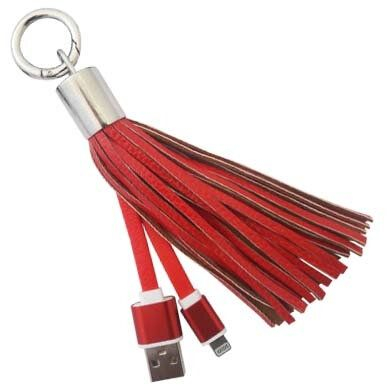 161234R Cable USB BRobotix USB 2.0 a Lightning Llavero para Bolso Mujer 20 cm Rojo