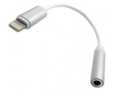 170101 Cable BRobotix Lightning a Audio Hembra Blanco