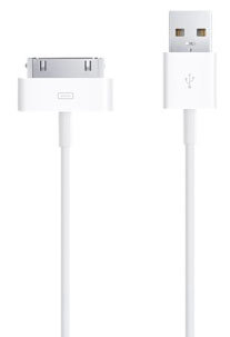 MA591E/C Apple Cable USB A Macho - 30 Pines Macho - Color Blanco - para iPod/iPhone/iPad