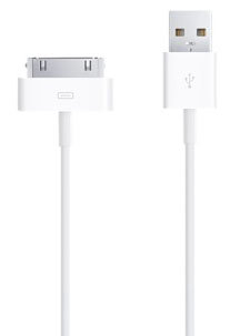 MA591E/C Apple Cable USB A Macho 30-pin Macho Blanco para iPod/iPhone/iPad