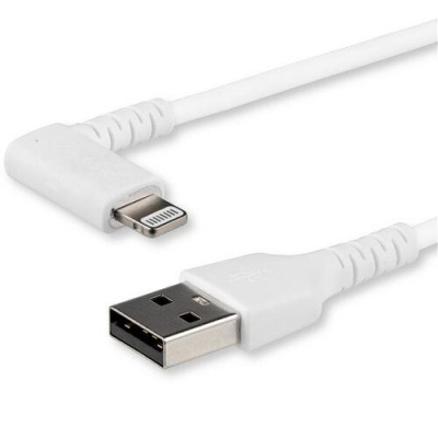 RUSBLTMM2MWR Cable Acodado USB StarTech.com USB a Lightning 2 Mts Blanco