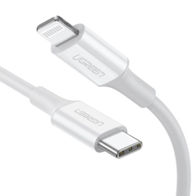 60749 Cable UGREEN USB-C a Lightning 2m Blanco