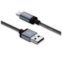 99211 Cable Verbatim USB Lightning 1.2 Mts Negro/Plata