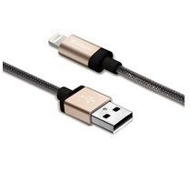 99212 Cable Verbatim USB Lightning 1.2 Mts Negro/Champán