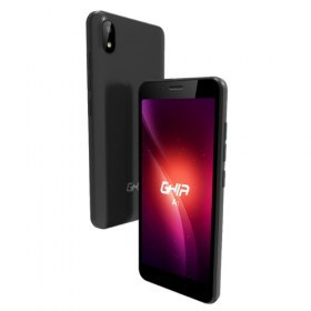 Smartphone GHIA A1N 5"  CEL-184  Mediatek MT6580 1GB 8GB Doble Micro SIM Cámaras 5MP/58MP Android 8.1 Go Edition Negro