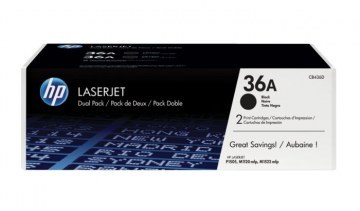 Pack de 2 Cartuchos de Tóner CB436AD HP 36A - Negro - Laserjet - Original (CB436AD)