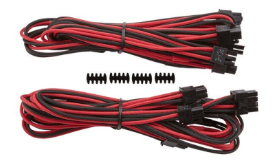 Cable de Alimentación Corsair CP-8920183 PCIE Tipo 4 Rojo/Negro
