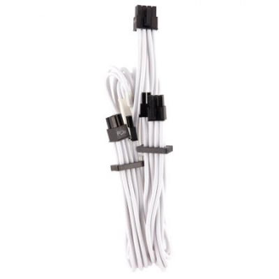 Cable de Alimentación Corsair CP-8920255 PCIe 6+2 Pin Tipo 4 Blanco/Negro