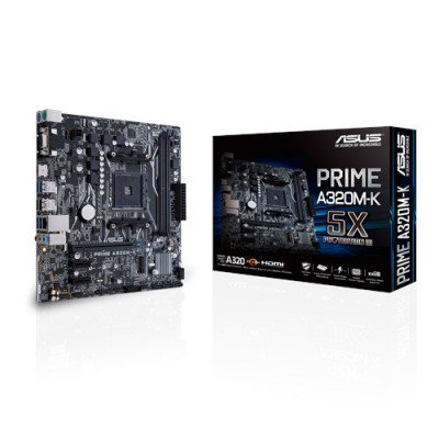 PRIME A320M-K Tarjeta Madre Asus AMD AM4 2x DDR4 2133-3200MHz VGA 2 USB 2.0 4 USB 3.0