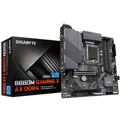 B660M G X AX DDR4 Tarjeta Madre Gigabyte - Socket 1700 - 4xDDR4 - 2133/2400/2666MHz - HDMI - DisplayPort - M.2 - USB 2.0/3.2 - Micro ATX