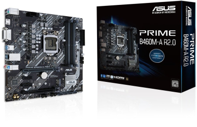 Asus Prime B460M-A R2.0 Tarjeta Madre ASUS - Socket 1200 - 4xDDR4 - 2133/2933 MHz - HDMI - DVI-D - USB 2.0/3.2 - Micro ATX