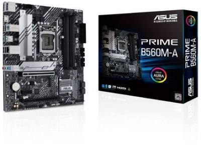 PRIME B560M-A Tarjeta Madre ASUS PRIME B560M-A - Socket 1200 - 4xDDR4 - 2133/3200/5000(OC) MHz - HDMI - DisplayPort - USB 2.0/3.2 - Micro ATX