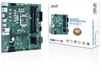 PRO B560M-CT/CSM Tarjeta Madre ASUS - Socket 1200 - 4xDDR4 - 2133/2933/4600(OC)MHz - HDMI - DisplayPort - USB 2.0/3.2 - Micro ATX