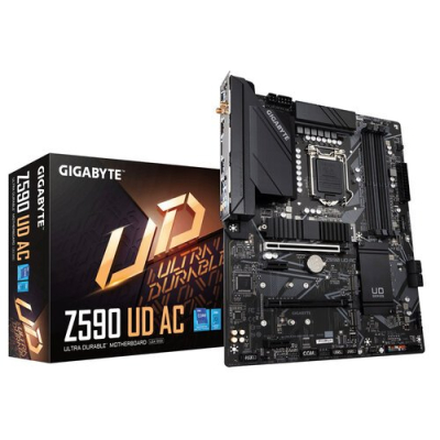 Z590 UD AC Tarjeta Madre Gigabyte - Socket 1200 - 4xDDR4 - 2133/3200/5333(O.C.) MHz - DisplayPort - USB 2.0/3.2 - ATX