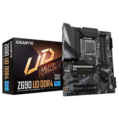 Z690 UD DDR4 Tarjeta Madre Gigabyte - Socket 1700 - 4xDDR4 - 2133/3200/5333(O.C.)MHz - HDMI - DisplayPort - USB-C - USB 2.0/3.2 - ATX