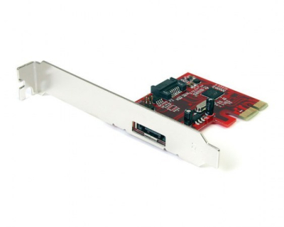 PEXSAT31E1 Tarjeta Controladora PCI Express SATA de 1 puerto eSATA + 1 puerto SATA de 6 Gbps