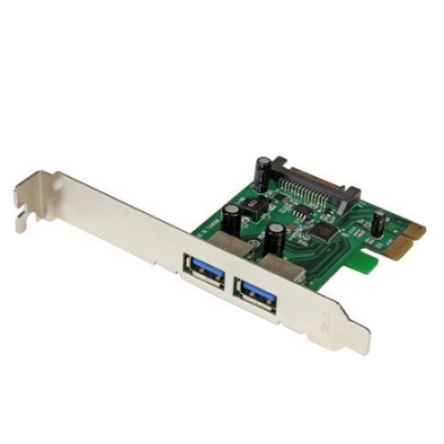 PEXUSB3S24 Tarjeta PCi Express StarTech.com 2 Puertos USB 3.0 UASP Alimentacion SATA