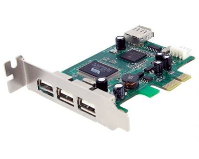 PEXUSB4DP Tarjeta PCI Express de Perfil Bajo con 4 Puertos USB StarTech.com