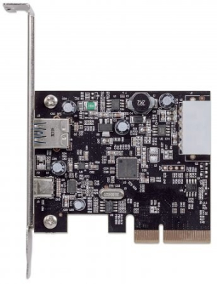 151757 Tarjeta de Red Manhattan 151757 PCIe 10GB 2 Puertos USB 3.1