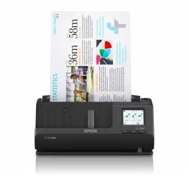B11B269201 Scanner Epson WorkForce ES-C380W, 600 x 600 DPI, Escaneado Dúplex, USB, Wi-Fi, Negro