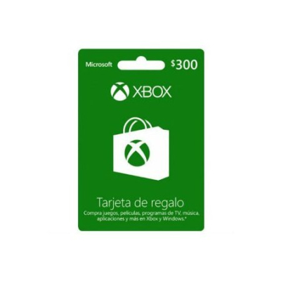K4W-02025 Tarjeta de Regalo Microsoft Xbox 300 Mxn