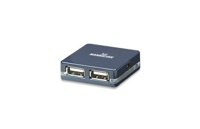 160605 Hub Manhattan USB 2.0 de Alta Velocidad 4 Puertos Micro