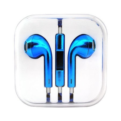 611227 Auriculares BRobotix Alámbrico Micrófono 3.5 mm Azul Metálico