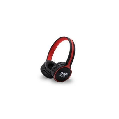 SPK-1546 - Audífonos GHIA N1 GAC-104 - Bluetooth - 10 Mts - Recargables - Negro/rojo