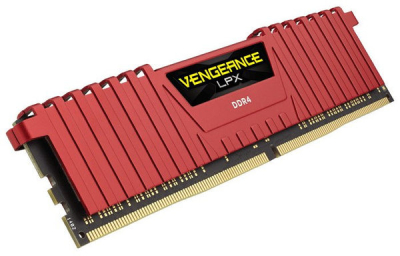 CMK8GX4M1A2400C16R Memoria RAM Corsair Vengeance LPX DDR4 8GB 2400 MHz Disipador Rojo