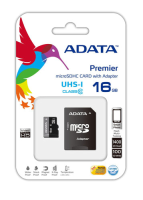 AUSDH16GUICL10-RA1 Micro SD ADATA Pemier Pro UHS-I U1