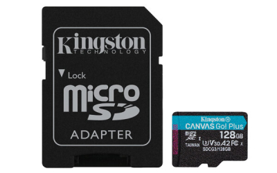 SDCG3/128GB Memoria MicroSDXC Kingston Technology Canvas Go! Plus 128GB Clase 10 UHS-I C/Adaptador