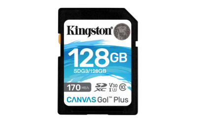 SDG3/128GB Memoria SDXC Kingston Technology Canvas Go! Plus 128GB Clase 10 UHS-I
