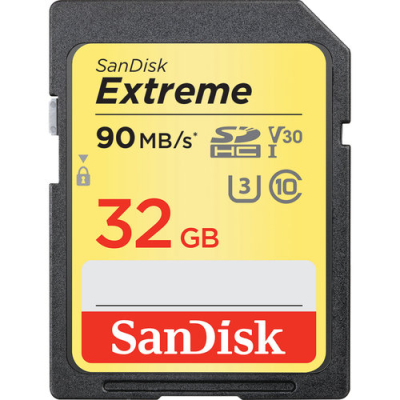 SDSDXVE-032G-GNCIN Tarjeta de Memoria SDHC SanDisk Extreme 32GB Clase 10 UHS-I V30