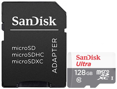 SDSQUNR-128G-GN6TA Memoria MicroSDXC SanDisk Ultra 128GB Clase 10 UHS-I C/Adaptador