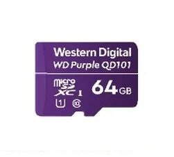 WDD064G1P0C Memoria MicroSDXC Western Digital Purple 64GB Clase 10 U1 para Videovigilancia