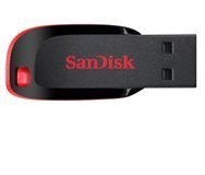 SDCZ50-016G-B35 Memoria SanDisk, Cruzer Blade, 16GB, USB 2.0, Negro/ Rojo