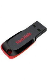 SDCZ50-032G-B35 Memoria SanDisk, Cruzer Blade, 32GB, USB 2.0, Negro/ Rojo