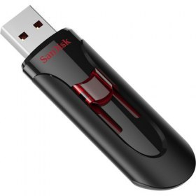 SDCZ600-016G-G35 - Memoria SanDisk - Cruzer Glide - 16GB - USB 3.0 - Negro/Rojo