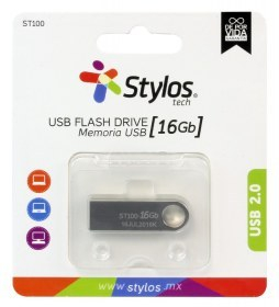 STMUSB2B - Memoria USB Stylos - STMUSB2B - 16GB - USB 2.0 - Plata