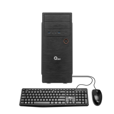 PC Qian OPC 03 Black QPA-OPC-03B, Core i3-10100, Mem. de 16GB, Alm. 240GB SSD, D.D 1TB, FreeDos