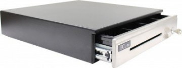 Cajón de Dinero EC Line Premium EC-CD-100P 5 Billetes 8 Monedas Divisores Ajustables Negro