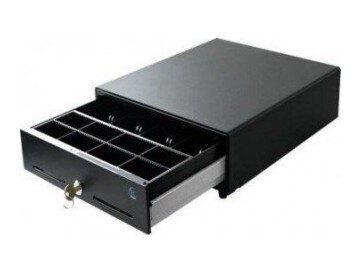 Cajón de Dinero EC Line EC-CD-5100-II-BLACK Junior Billetes 4 Monedas 8