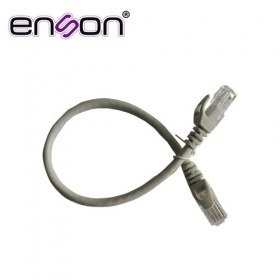 Patchcord UTP Enson Cat6 P6003G 30 Cms Color Gris Pro-II 100% Cobre