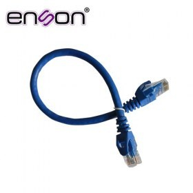 Patchcord UTP Enson Cat6 P6003L 30 Cms Color Azul Pro-II 100% Cobre