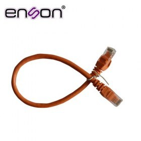 Patchcord UTP Enson Cat6 P6003O 30Cms Color Naranja Pro-II 100% Cobre