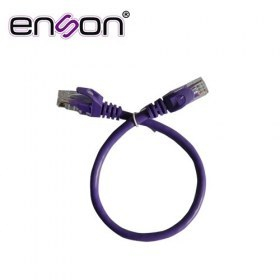 Patchcord UTP Enson Cat6 P6003P 30 Cms Color Morado Pro-II 100% Cobre