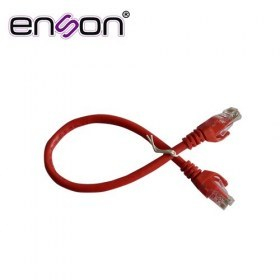 Patchcord UTP Enson Cat6 P6003R 30 Cms Color Rojo Pro-II 100% Cobre