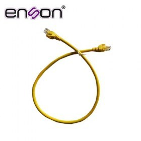 Patchcord UTP Enson Cat6 P6006Y 60 Cms Color Canario Pro-II 100% Cobre